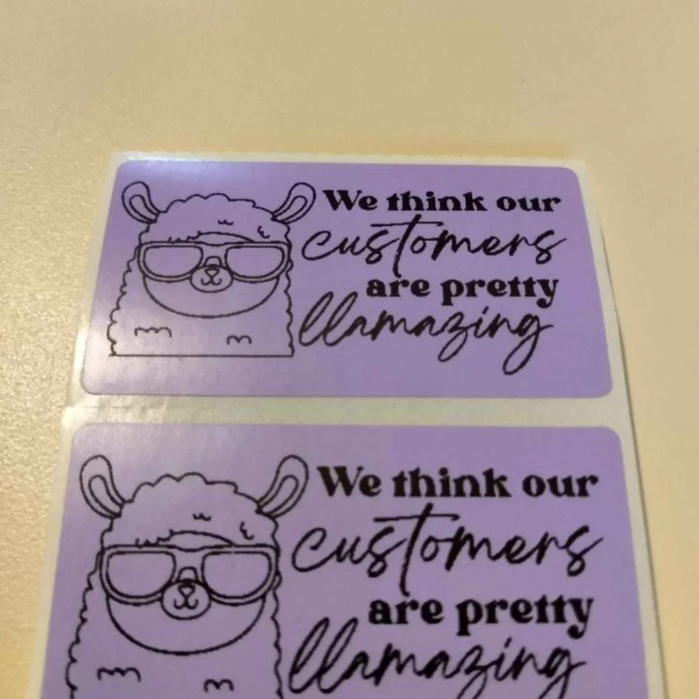 💙100 Llamazing Customers- Shipping Label Thermal Packaging Stickers 2.25